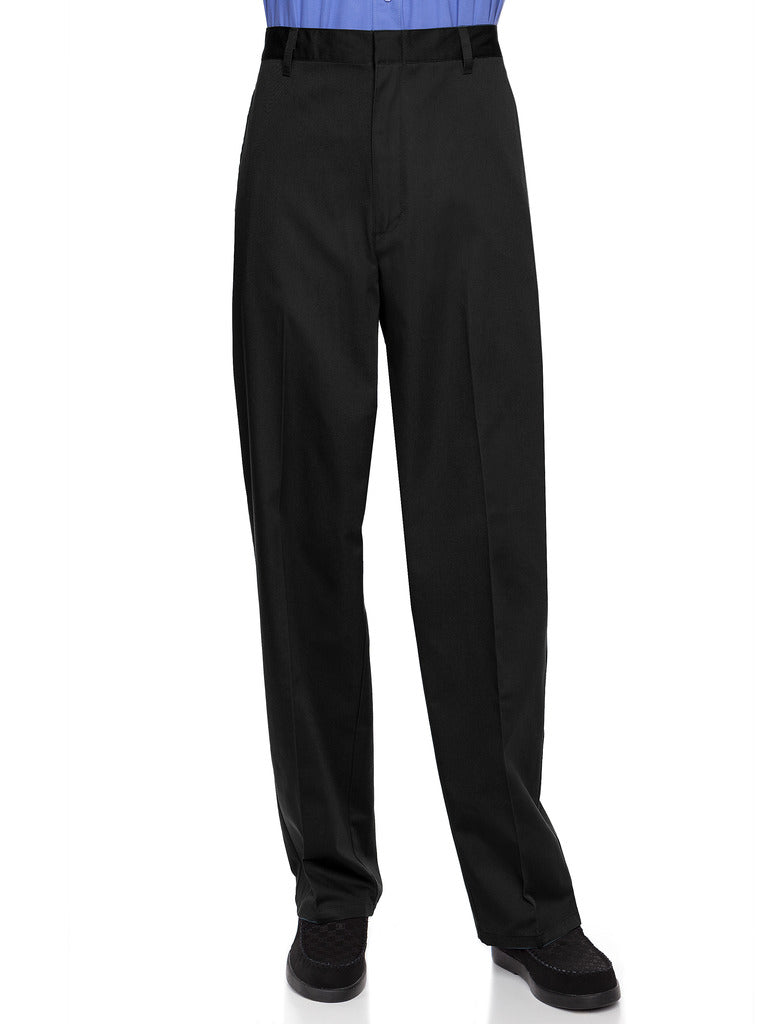Kingsize Men's Big & Tall Relaxed Fit Wrinkle-Free Expandable Waist Plain  Front Pants - Walmart.com